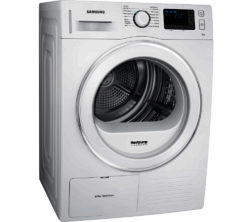 Samsung DV80F5E5HGW Heat Pump Condenser Tumble Dryer - White